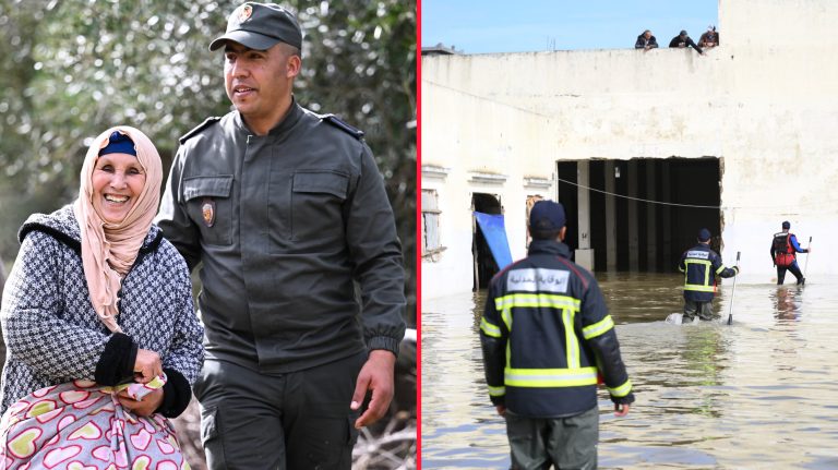 القصر الكبير.. استمرار عمليات إجلاء وإيواء المتضررين من فيضان وادي اللوكوس