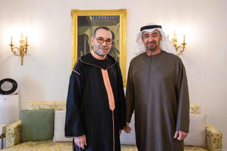 الملك محمد السادس يستقبل رئيس دولة الإمارات محمد بن زايد بالرباط