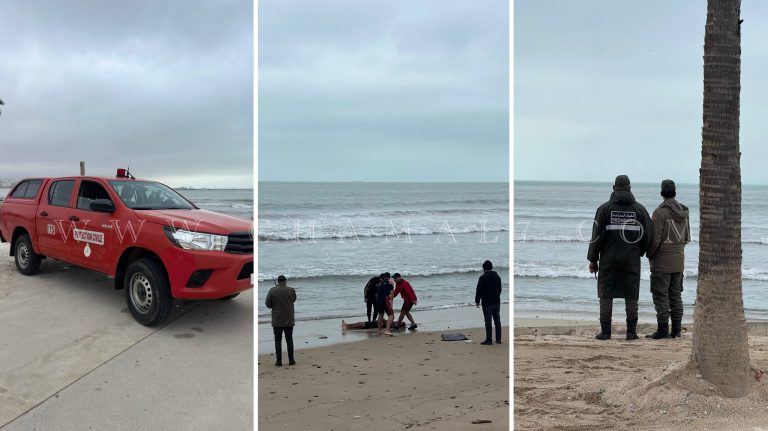 أمواج البحر تلفظ جثة شاب بالشاطئ البلدي بطنجة
