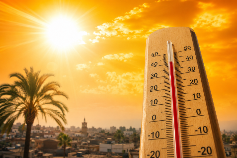 حرارة تصل إلى 45 درجة.. الأرصاد الجوية تكشف المناطق الأكثر تأثرا بموجة الحر