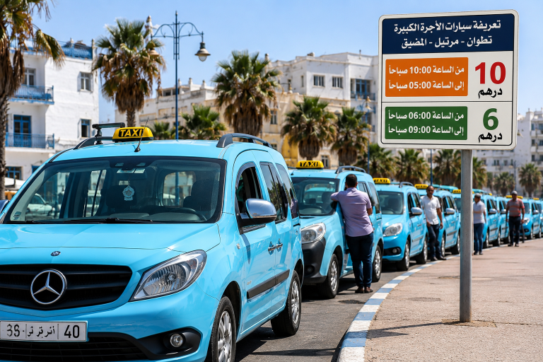 رفع تسعيرة سيارات الأجرة بين تطوان ومرتيل والمضيق إلى 10 دراهم خلال الموسم الصيفي