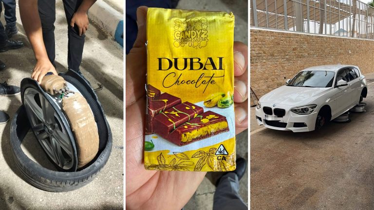 ضبط 32.4 كيلوغراما من الشيرا مخبأة داخل سيارة بمعبر باب سبتة