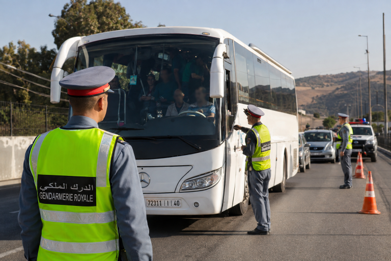 الدرك الملكي يراقب حافلات طنجة وتطوان تحسبا لتحركات مرتبطة بالهجرة غير النظامية